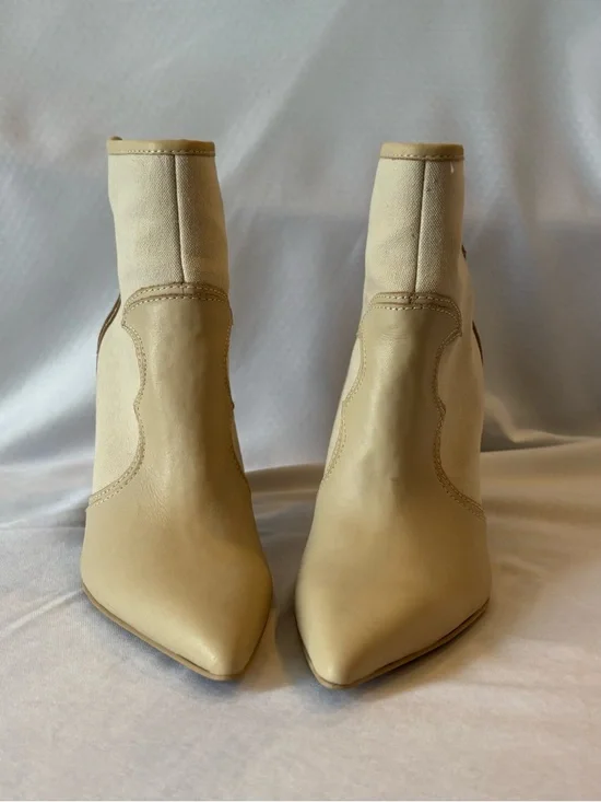 Dolce Vita Taupe Pointed Toe Ankle Booties - Picture 3 of 7